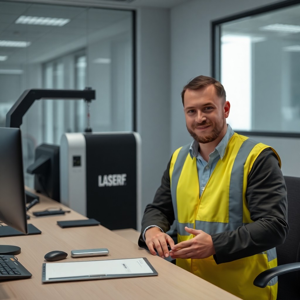 Довольный клиент LaserPerf пожимает руку успешно трудоустроенному кандидату в офисе компании