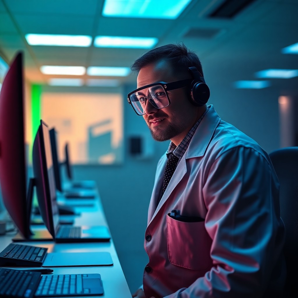 Лукас Шмидт, специалист по поиску талантов LaserPerf, профессиональное фото в офисной обстановке